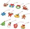 96 Pcs Wooden Christmas Ornaments Unfinished Wood Slices, Wooden Christmas Tree Hanging Ornaments for DIY Art Craft with 12 Styles, DIY Wooden Christmas Ornaments Hanging Decorations Kit